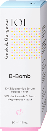 101 Arcszérum B-BOMB 10% niacinamiddal Geek&Gorgeous