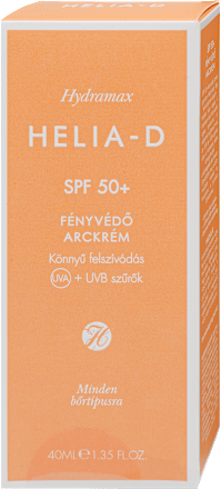 Fényvédő arckrém Hydramax, minden bőrre, SPF50+ fényvédelemmel HELIA-D