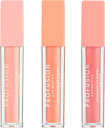 set lesků na rty Nudes 3x5 ml PROFUSION COSMETICS