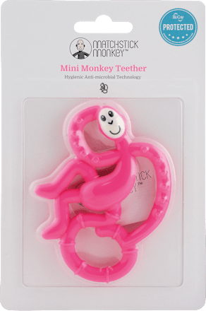 Silikónové hryzadlo Mini Monkey - dievčenský motív Matchstick Monkey