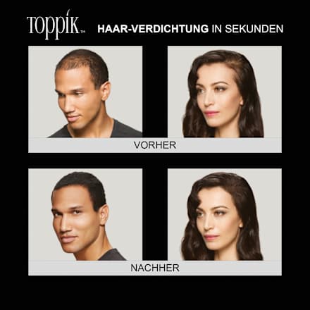 Streuhaar zur Haarverdichtung Mittelbraun Toppik