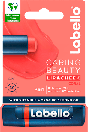 Caring Beauty 3u1 balzam za usne – Coral, SPF 30 labello