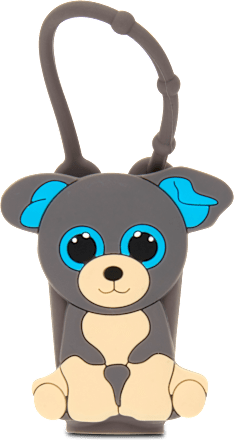 Kézfertőtlenítő tok 3D szürke kutyus Pocketpop