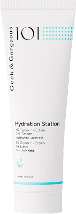 Hydratačný pleťový gél-krém Hydration Station 6 % Glycerin + Ectoin Geek&Gorgeous