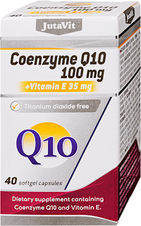 Koenzim Q10 100mg +E vitamin 35mg lágyzselatin kapszula JutaVit