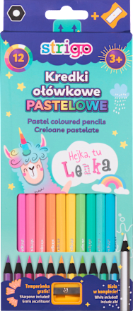 Creioane colorate cu ascuțitoare Strigo