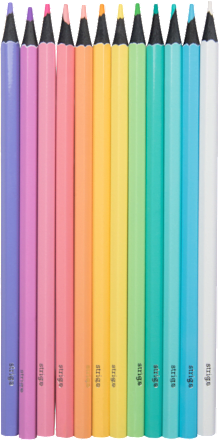 Creioane colorate cu ascuțitoare Strigo