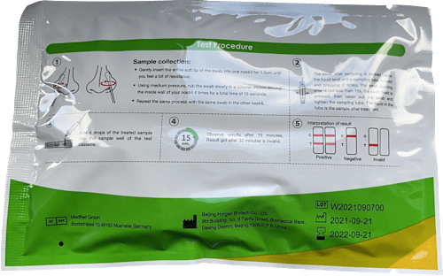 Corona Schnelltest Selbsttest Coronavirus (2019-nCoV)-Antigentest Hotgen