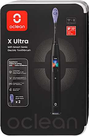 Elektromos fogkefe X Ultra fekete színben Oclean
