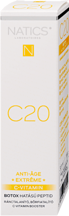 C20 - C-vitamin - Bőrfiatalító és ránctalanító booster Botox hatású peptiddel Natics
