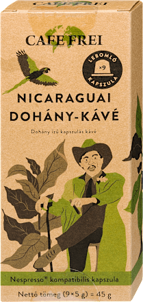 Kapszulás kávé Nicaraguai dohány, 9 kapszula CAFE FREI