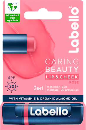 Caring Beauty 3u1 balzam za usne – Rose, SPF 30 labello