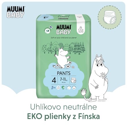 Eko plienkové nohavičky - veľ. 4 (7-11 kg) Muumi Baby