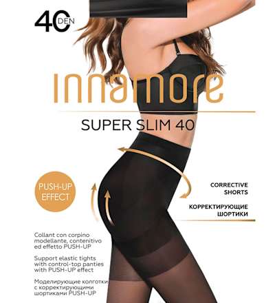 Super Slim štrample 40 DEN, vel. 3 nero Innamore