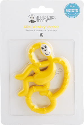 Silikónové hryzadlo Mini Monkey - dievčenský motív Matchstick Monkey