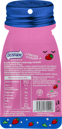 Drażetki odświeżające mięta i truskawka Dosfarm