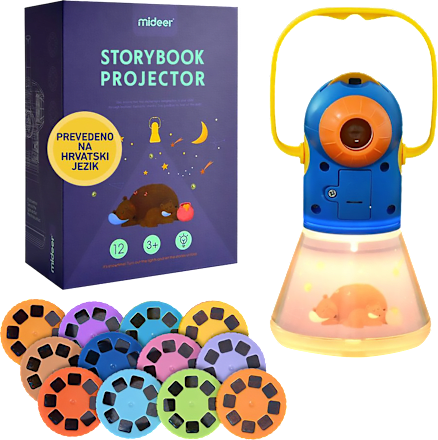 Dječji projektor i lampica, 12 priča, 3+ g. mideer