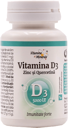 Vitamina D3  cu Zinc și Quercetina Dacia Plant