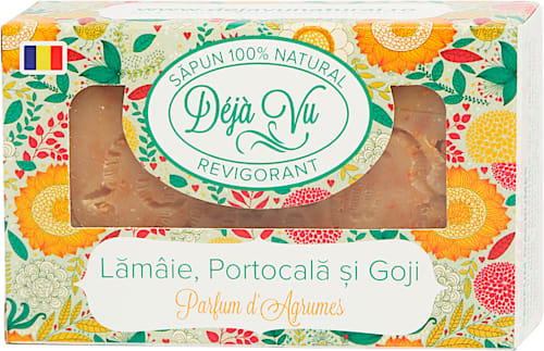 Săpun solid cu lămâie, portocală și goji DÉJÀ VU