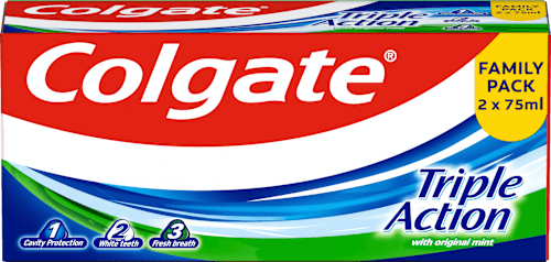 Triple Action pasta za zube, 2x75ml Colgate