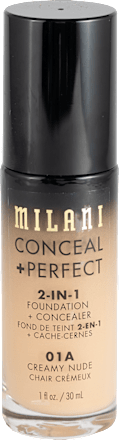 Conceal + Perfect 2-in-1 tekući puder – 01A Creamy Nude MILANI