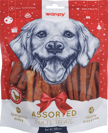 Dopolnilna hrana za pse – izbor prigrizkov s piščancem wanpy