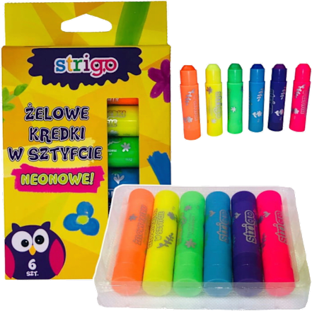Creioane gel neon Strigo