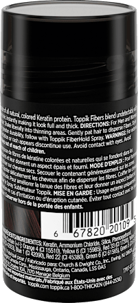 Streuhaar zur Haarverdichtung Dunkelbraun Toppik