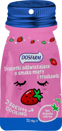 Drażetki odświeżające mięta i truskawka Dosfarm
