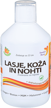 Prehransko dopolnilo Lasje, koža in nohti Swedish Nutra