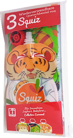 Quetschie wiederverwendbar, 3er-Pack Squiz