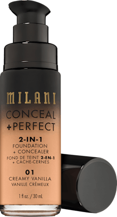 Conceal + Perfect 2-in-1 tekući puder – 01 Creamy Vanilla  MILANI