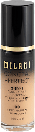 Conceal + Perfect 2-in-1 tekući puder – 00 Light Natural  MILANI