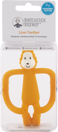 Silikónové hryzadlo, lev Matchstick Monkey