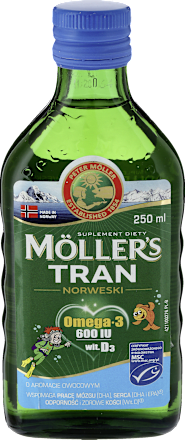 Tran w płynie Norweski Owocowy MÖLLER'S