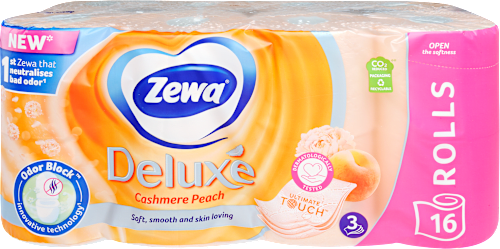Toalettpapír Deluxe Cashmere Peach  16 tekercs 3 rétegű ZEWA