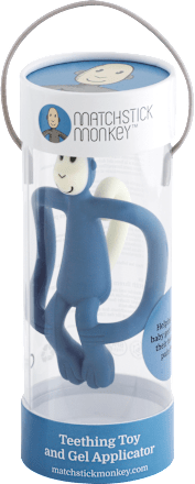 Silikónové hryzadlo s aplikátorom - chlapčenský motív Matchstick Monkey