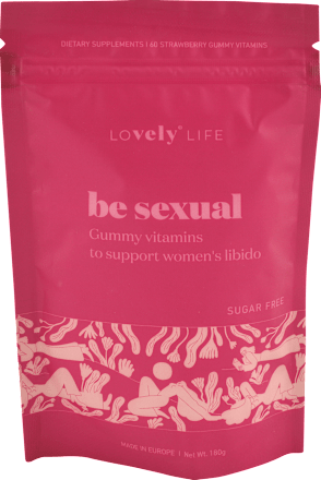 Gumené vitamíny pre podporu ženského libida be sexual jahoda, bez cukru LOvely LIFE