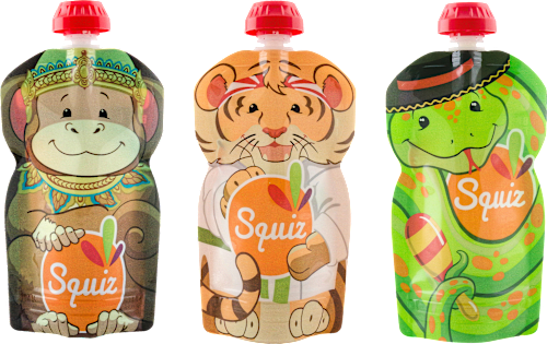 Quetschie wiederverwendbar, 3er-Pack Squiz