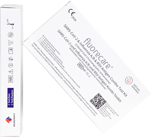 Kombitest SARS-CoV-2 & Influenza A/B & RSV Antigen Combo Test Kit fluorecare