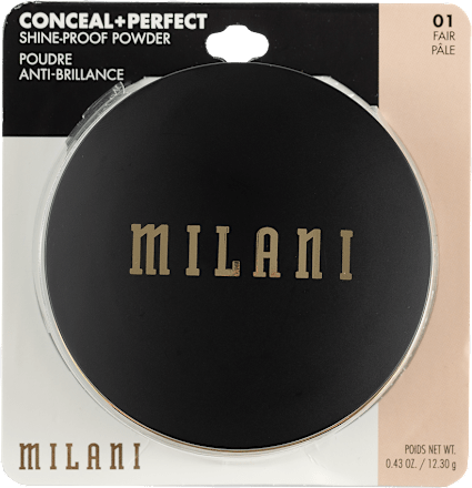 Conceal + Perfect Shine-Proof kompaktni puder – 01 Fair MILANI