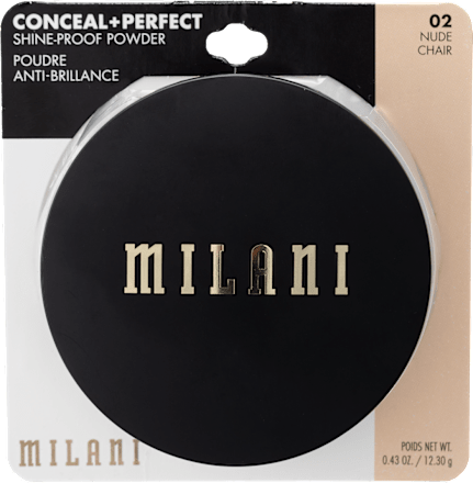 Conceal + Perfect Shine-Proof kompaktni puder – 02 Nude MILANI