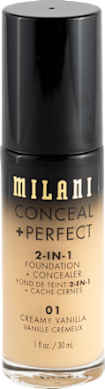 Conceal + Perfect 2-in-1 tekući puder – 01 Creamy Vanilla  MILANI