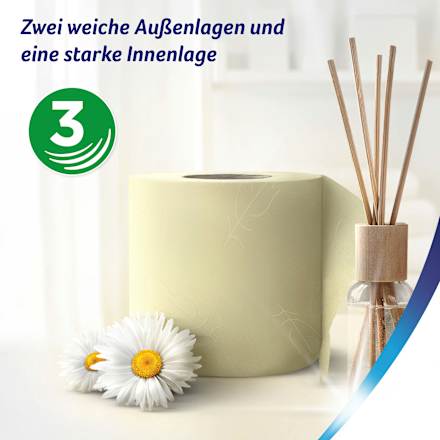 Toilettenpapier bewährt Kamille 3-lagig (16 x 150 Blatt) Zewa