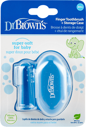 Silikonski naprstak za pranje desni i zuba bebe, 3+ meseca Dr. Brown´s