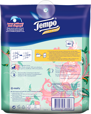 Feuchtes Toilettenpapier Sanft & Sensitiv Komfortbeutel Tempo