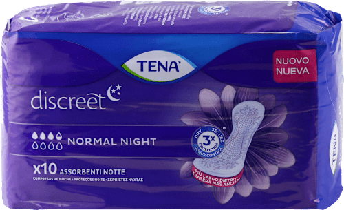 Assorbenti discreet notte normal per incontinenza TENA