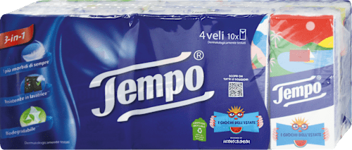 Fazzoletti classici 4 veli Tempo