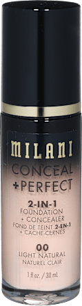 Tekoča podlaga Conceal + Perfect 2v1, 00 Light Natural MILANI