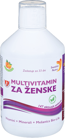 Prehransko dopolnilo Multivitamin za ženske Swedish Nutra